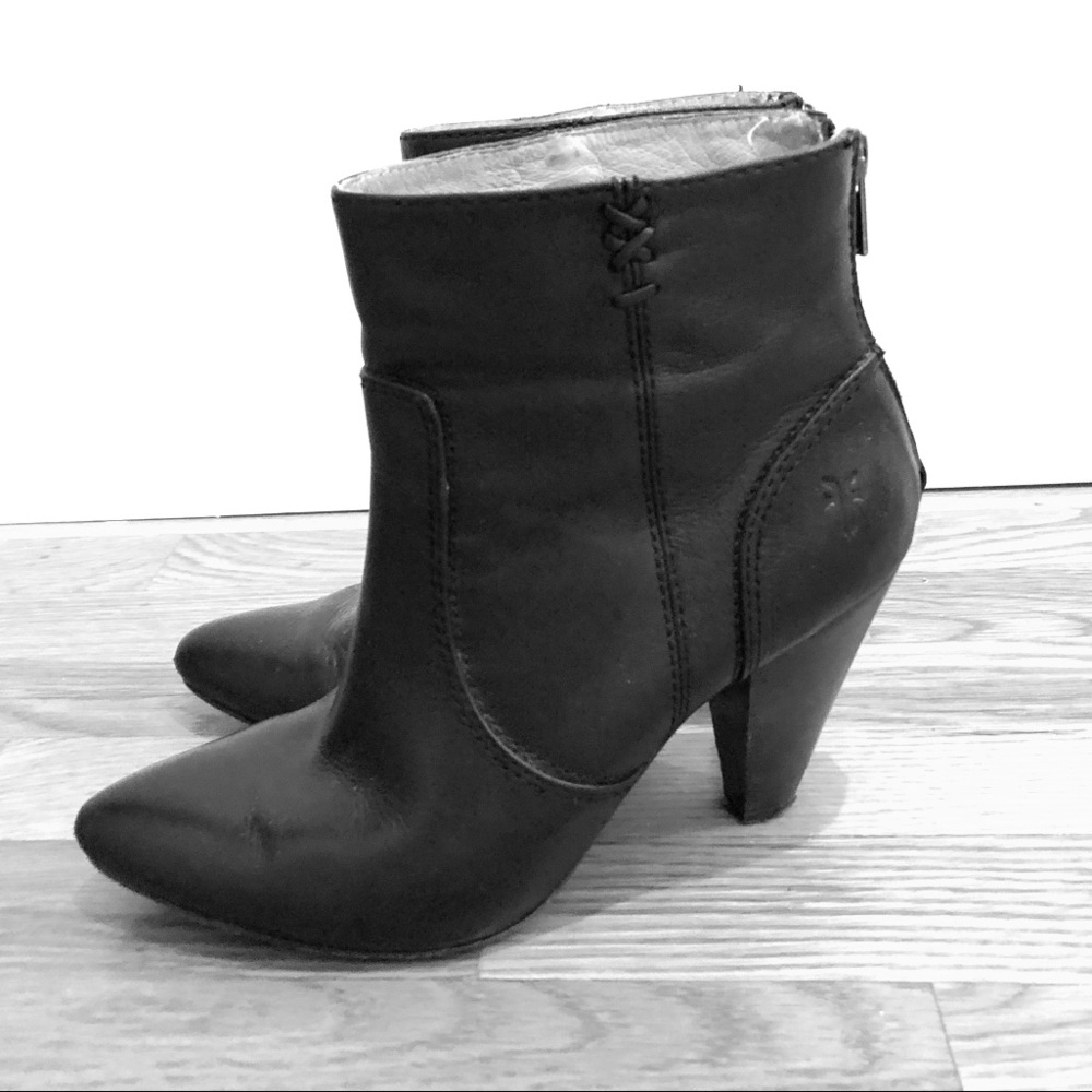 Frye black booties
